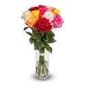 Bouquet of colorful roses